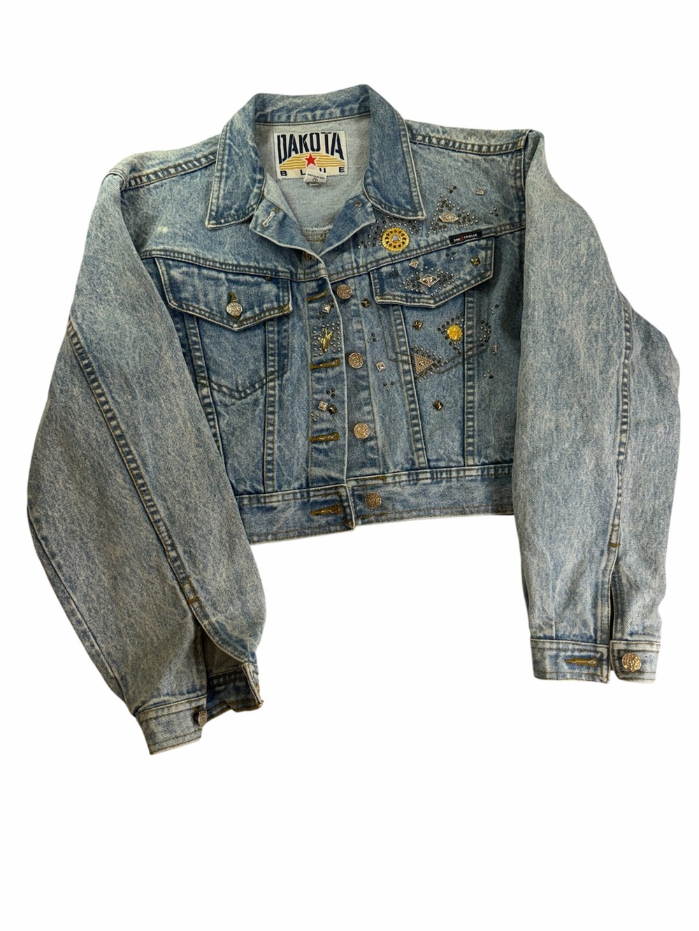 Dakota Light Wash Embellished Women's Denim Jeans And Jacket - Picture 7 of 16
